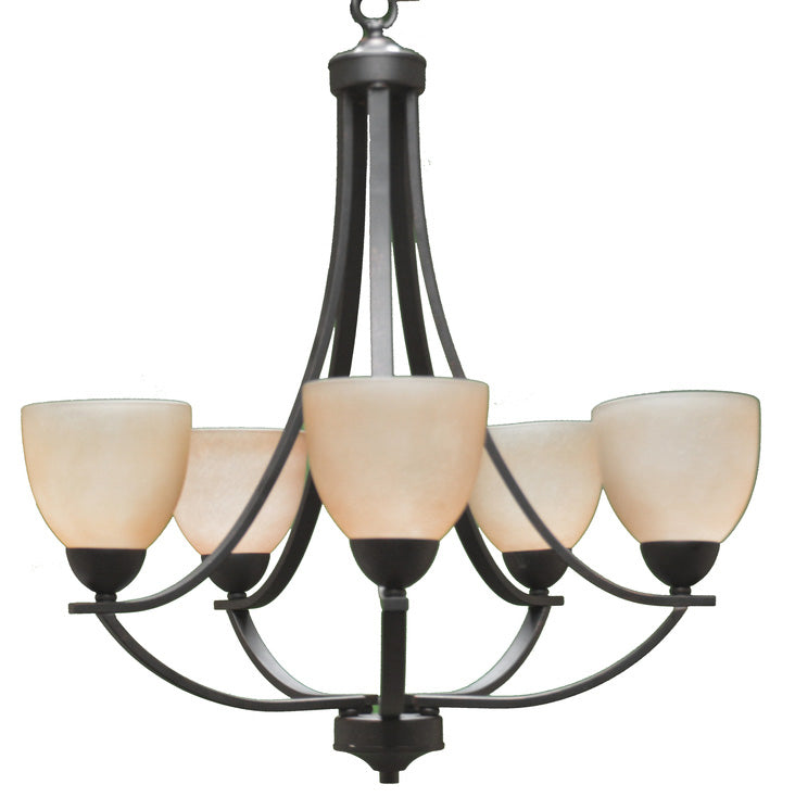 HOMEnhancements Victoria VIC-CH5(TS)-RB Chandelier Light - Rubbed Bronze