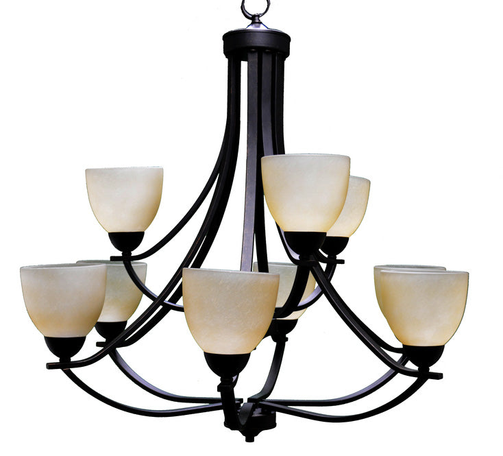 HOMEnhancements Victoria VIC-CH9(TS)-RB Chandelier Light - Rubbed Bronze