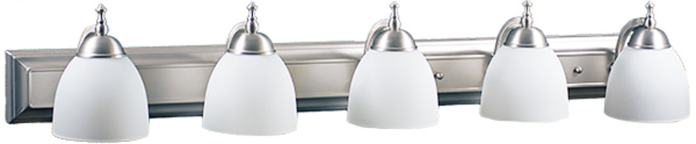 HOMEnhancements Dallas VS-55(WH725)-NK Bath Vanity Light 48 in. wide - Brushed Nickel