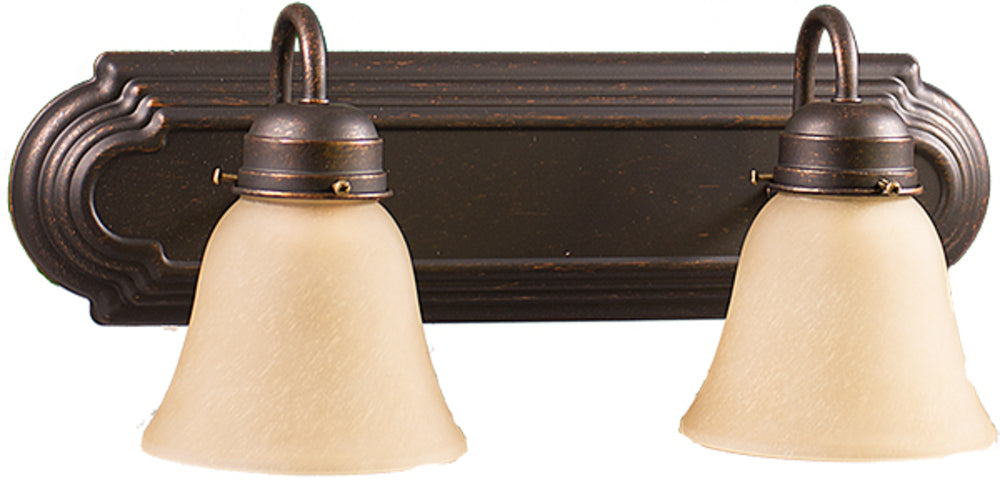 HOMEnhancements Racetrack VSBB-2-RB(G-418) Bath Vanity Light 18 in. wide - Rubbed Bronze