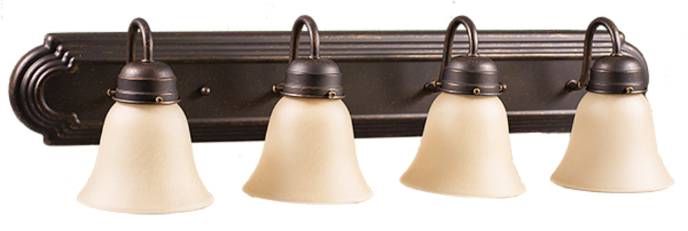 HOMEnhancements Racetrack VSBB-4-RB(G-418) Bath Vanity Light 30 in. wide - Rubbed Bronze