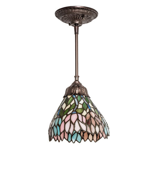 Meyda Tiffany Wisteria 82422 Pendant Light - Beige Pink Purple