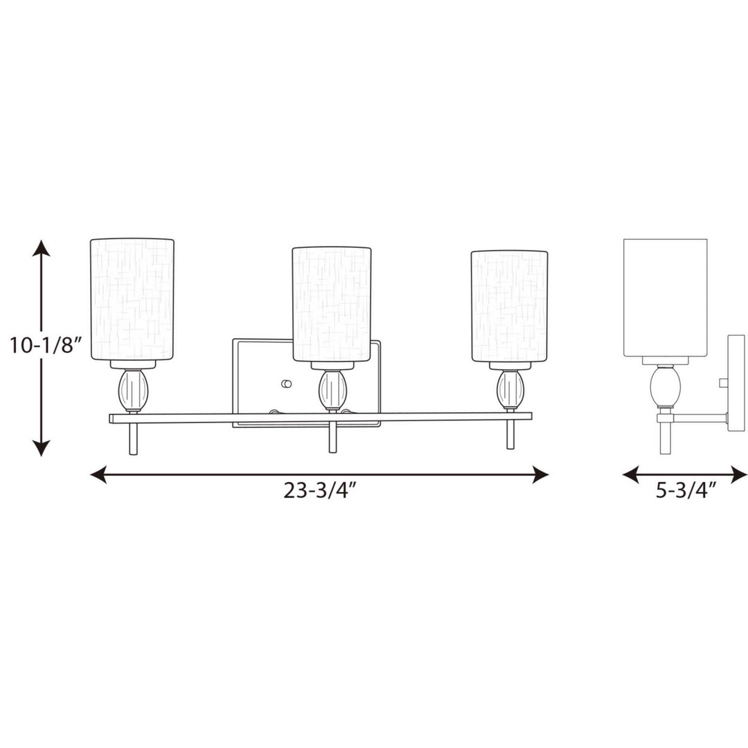 Progress Status P2776-15 Bath Vanity Light 24 in. wide - Polished Chrome