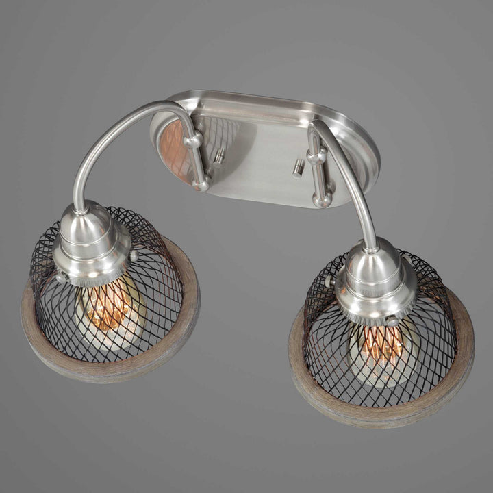Progress Tilley P300043-009 Bath Vanity Light 15 in. wide - Brushed Nickel