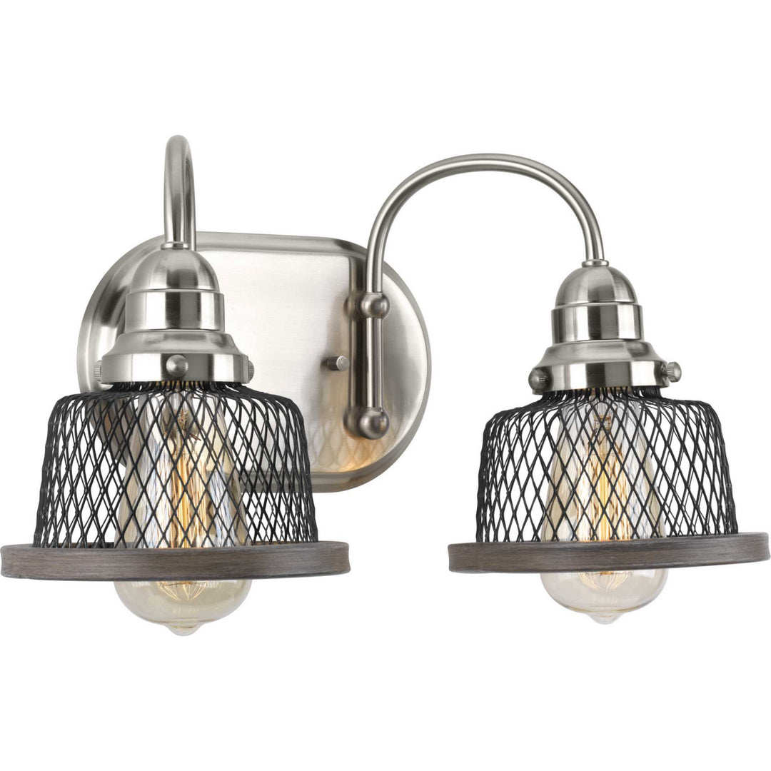 Progress Tilley P300043-009 Bath Vanity Light 15 in. wide - Brushed Nickel