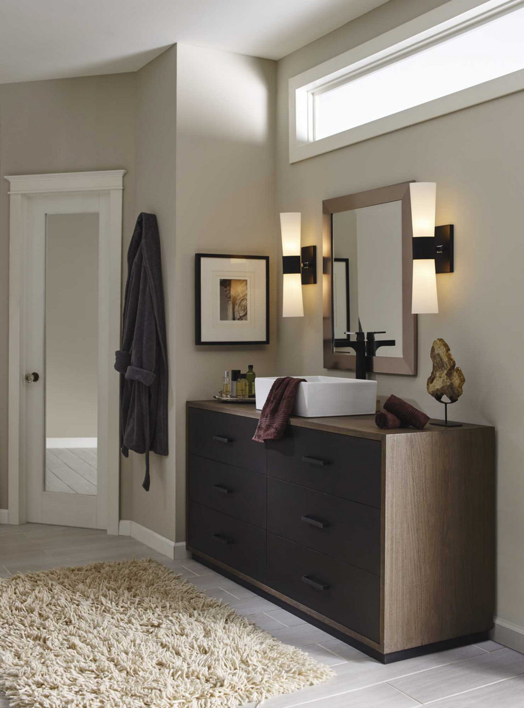 Progress Zura P300062-031 Wall Light - Black