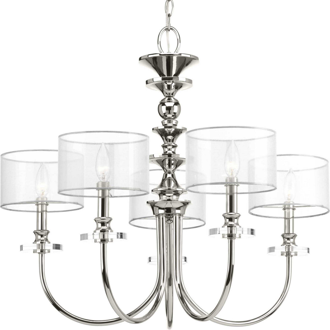 Progress Marche P400049-104 Chandelier Light - Polished Nickel