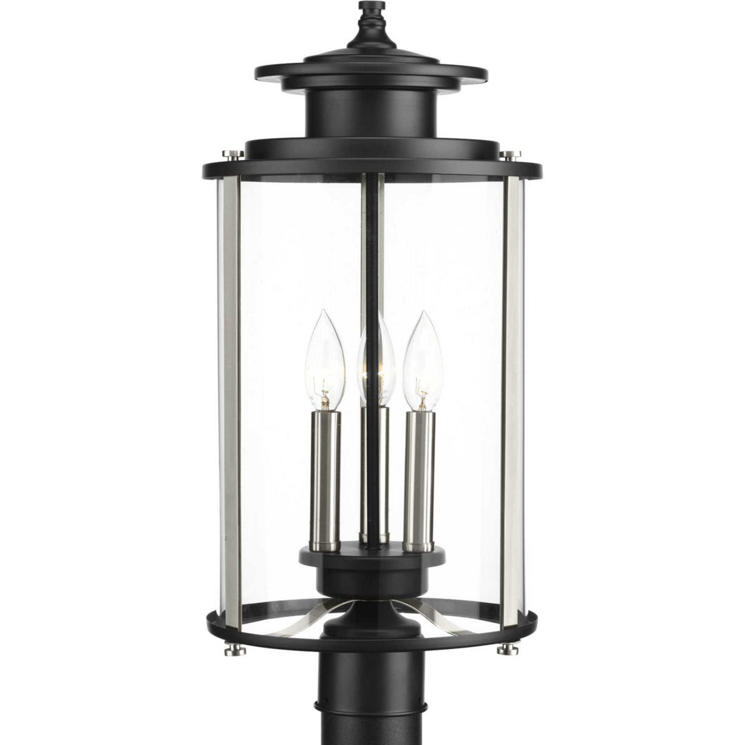 Progress Lighting P540012-031 Squire Three Light Post Lantern Outdoor Black