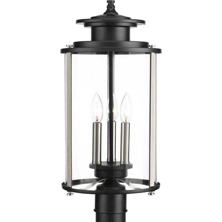 Progress Lighting P540012-031 Squire Three Light Post Lantern Outdoor Black