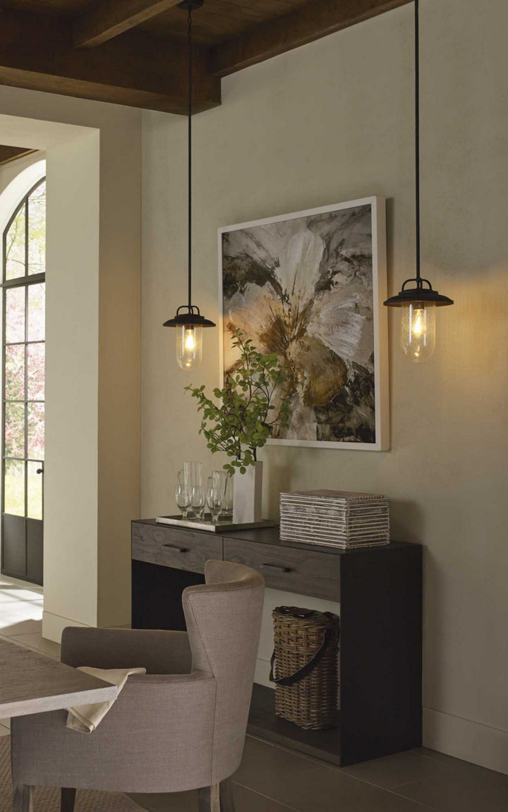 Progress Lighting P550019-031 Beaufort One Light Hanging Lantern Outdoor Bronze / Dark