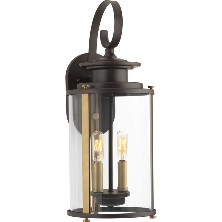 Progress Lighting P560037-020 Squire Two Light Wall Lantern Outdoor Bronze / Dark