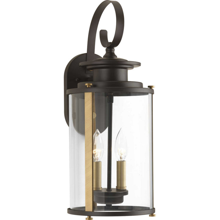 Progress Lighting P560037-020 Squire Two Light Wall Lantern Outdoor Bronze / Dark