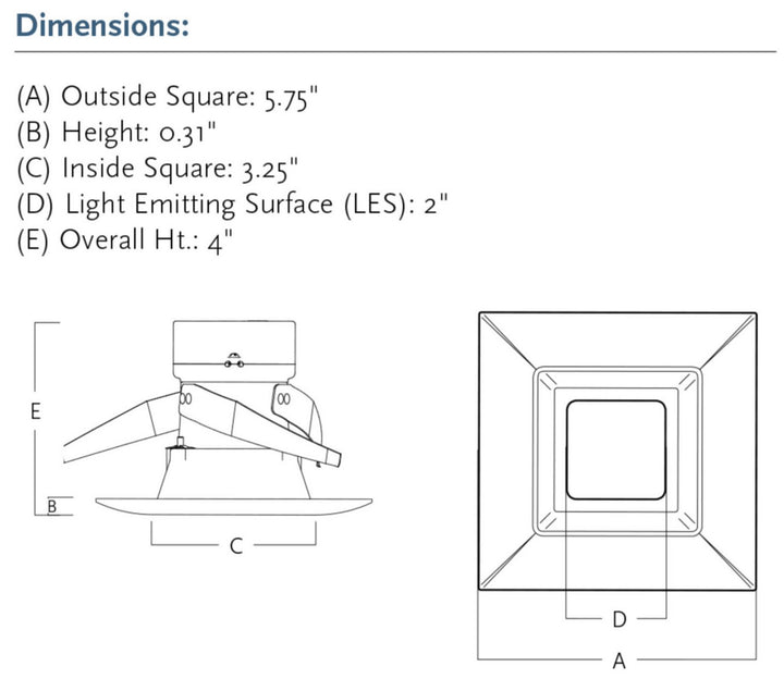 Progress Lighting P8161-20-30K Led Retrofit Sq Led Recessed Trim Recessed Light Bronze / Dark