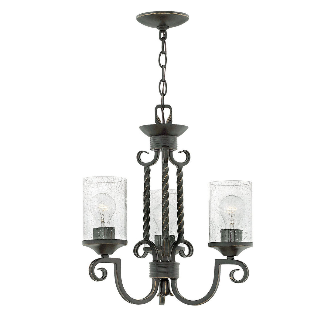 Hinkley Casa 4013OL-CL Chandelier Light - Olde Black with Clear Seedy glass