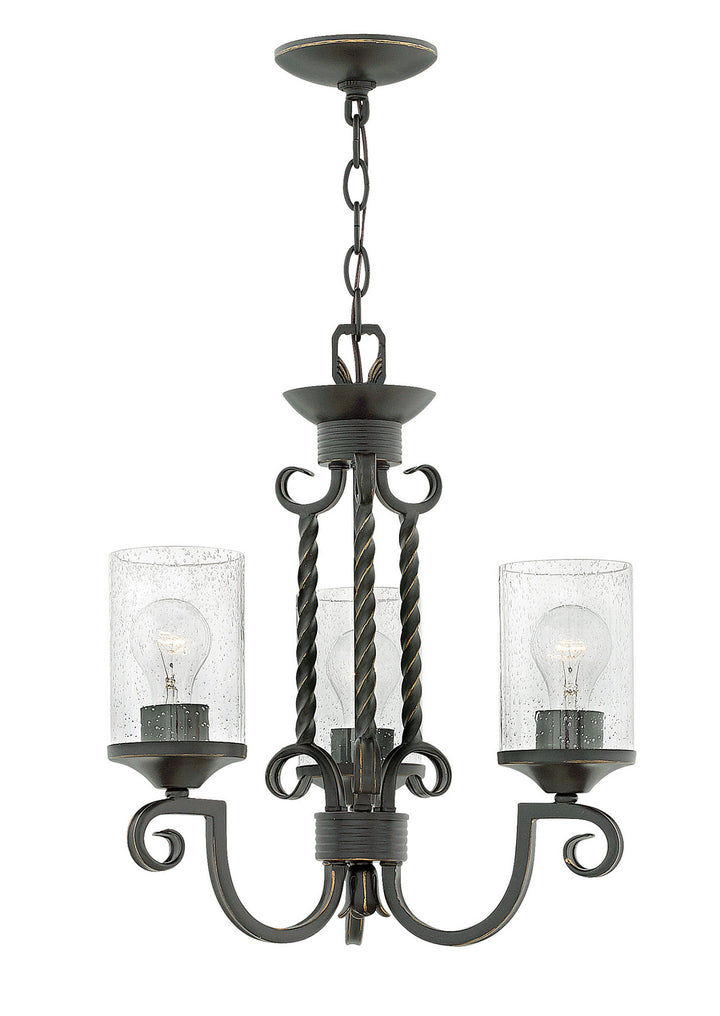 Hinkley Casa 4013OL-CL Chandelier Light - Olde Black with Clear Seedy glass