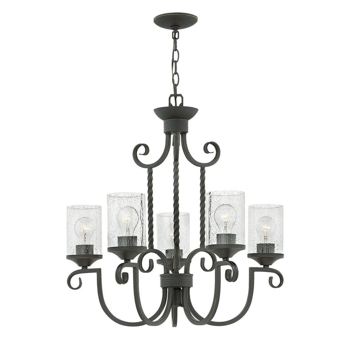 Hinkley Casa 4015OL-CL Chandelier Light - Olde Black with Clear Seedy glass