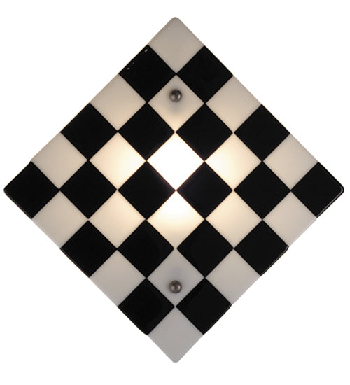 Meyda Tiffany Metro Fusion 82472 Wall Light - Black/White Checker