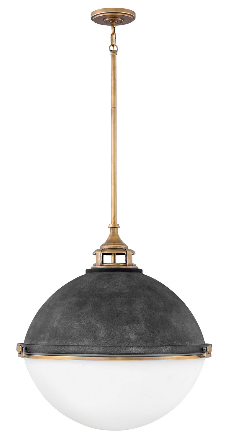 Hinkley Fletcher 4836DZ Pendant Light - Aged Zinc