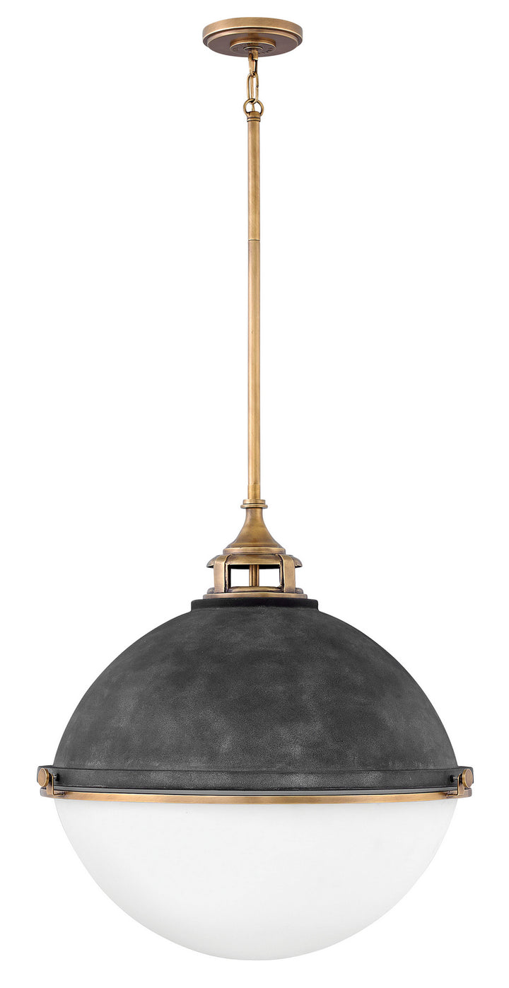 Hinkley Fletcher 4836DZ Pendant Light - Aged Zinc