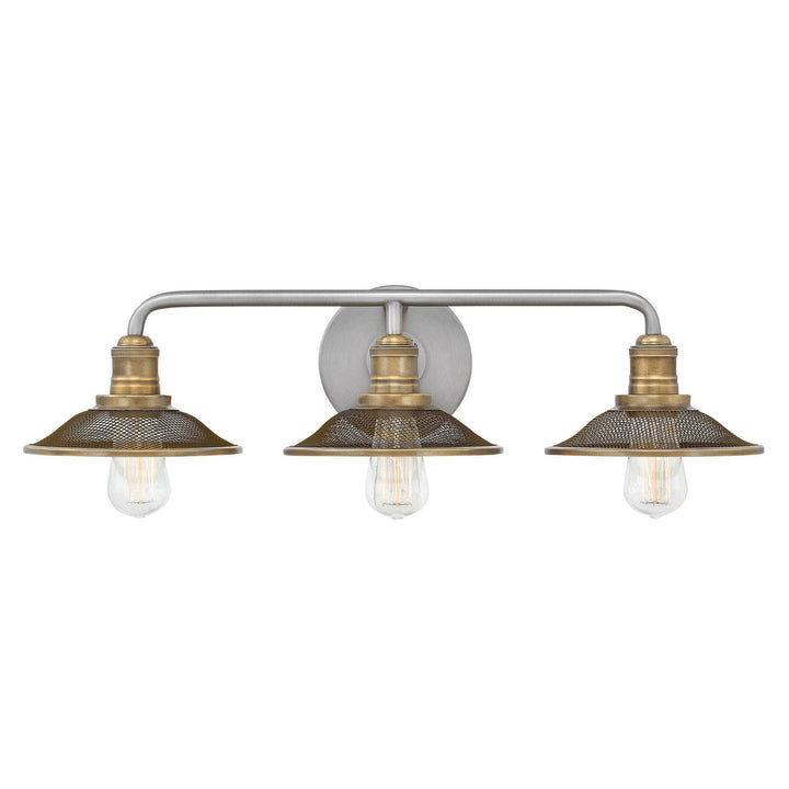 Hinkley Rigby 5293AN Bath Vanity Light 27 in. wide - Antique Nickel