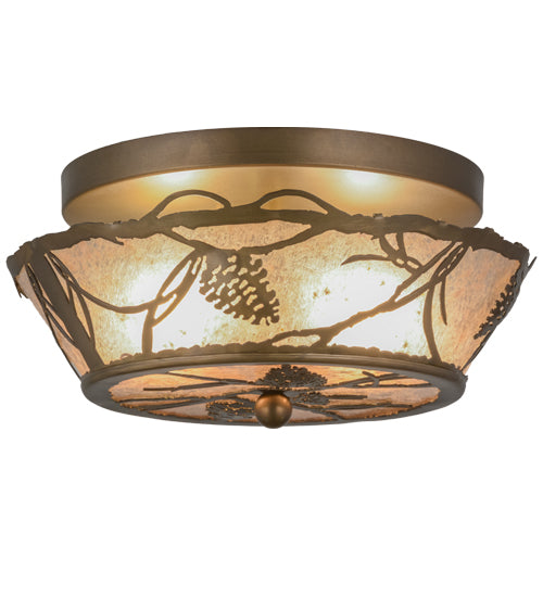 Meyda Tiffany Whispering Pines 82538 Ceiling Light - Antique Copper