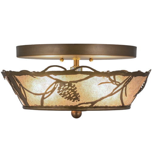 Meyda Tiffany Whispering Pines 82538 Ceiling Light - Antique Copper