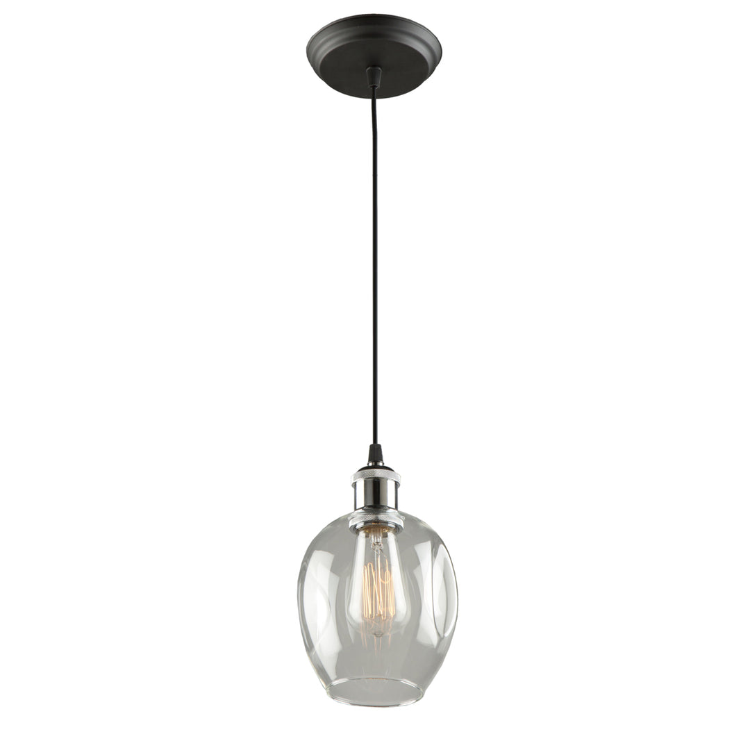 Artcraft Clearwater AC10730PN Pendant Light - Polish Nickel & Black