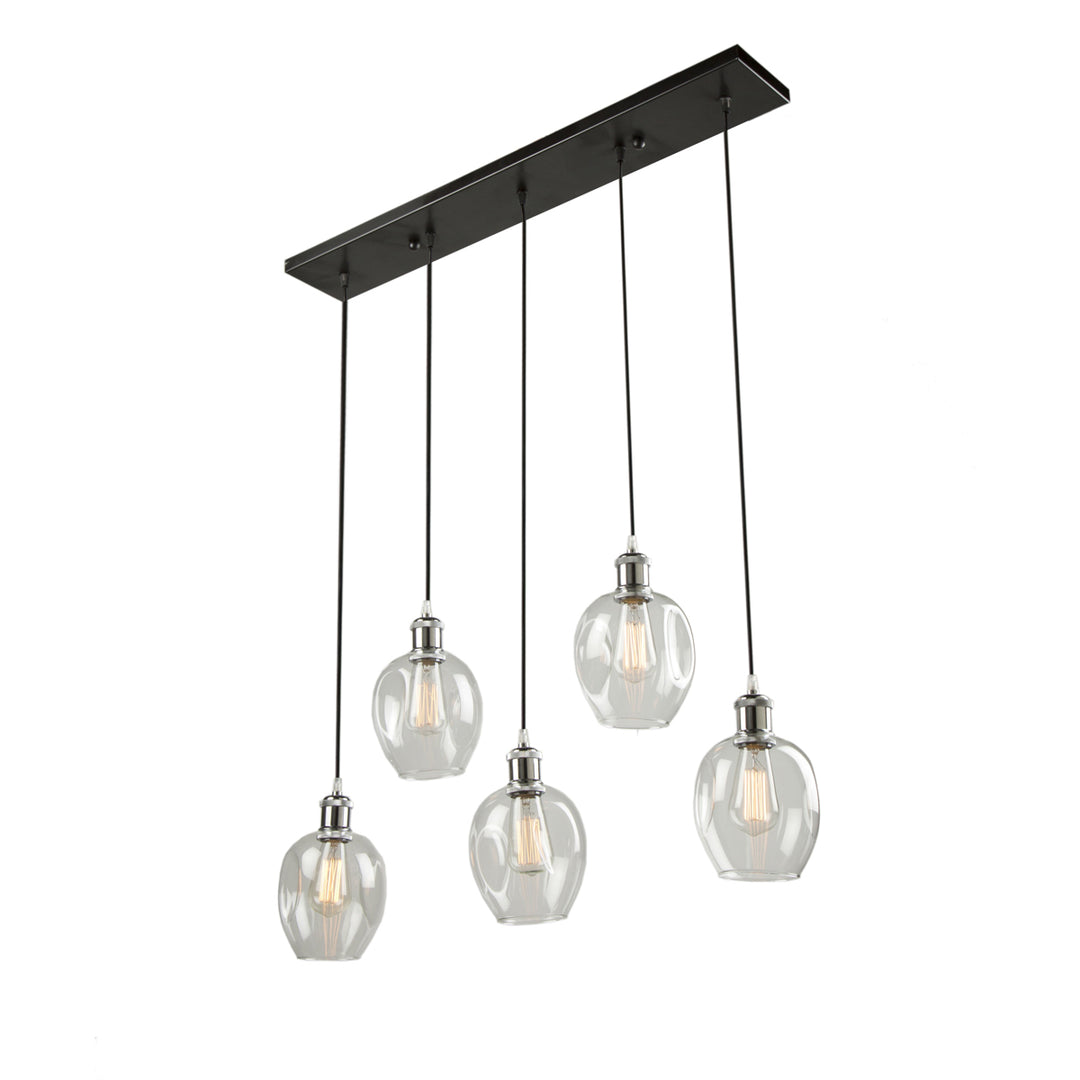 Artcraft Clearwater AC10735PN Pendant Light - Polish Nickel & Black