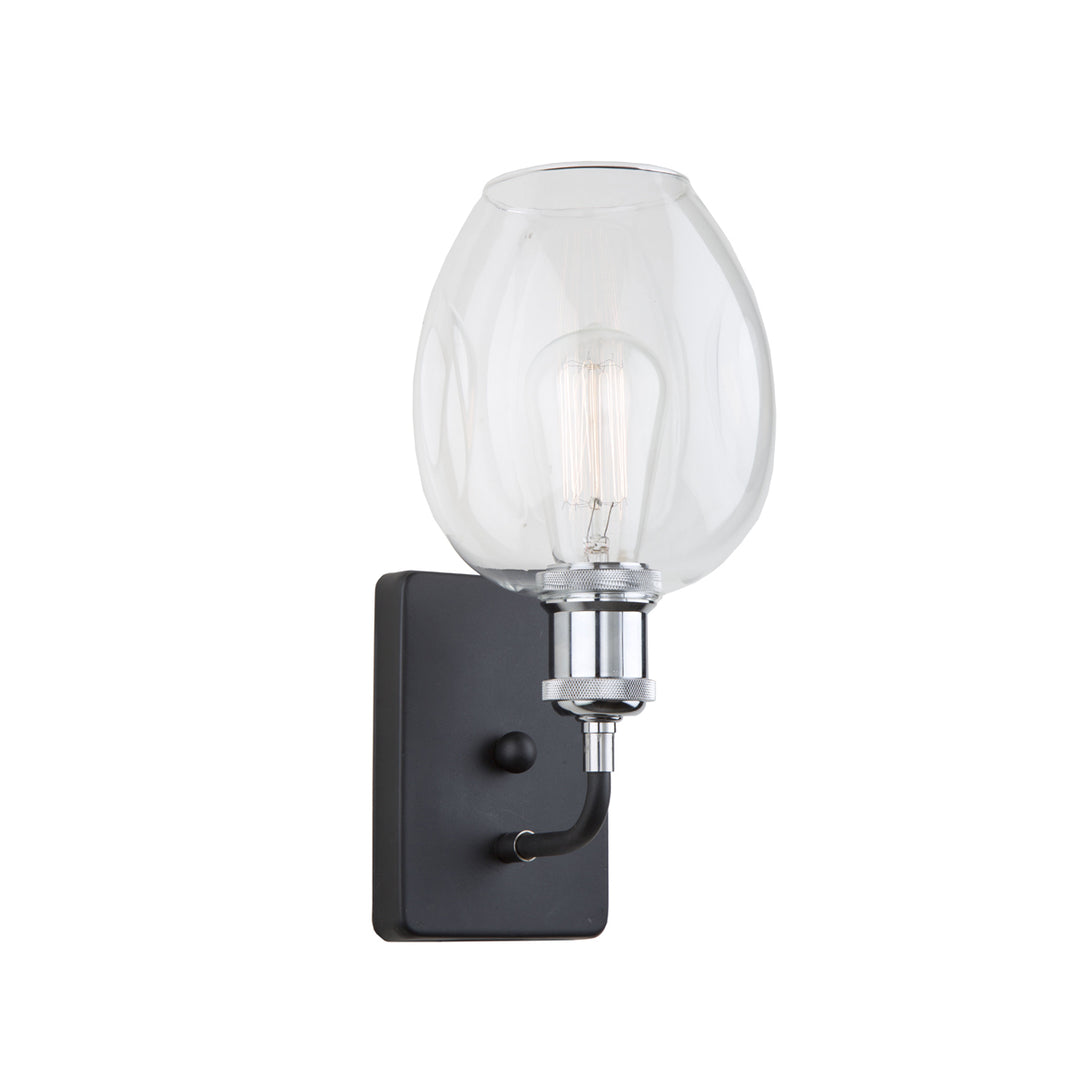 Artcraft Clearwater AC10738PN Wall Light - Polish Nickel & Black