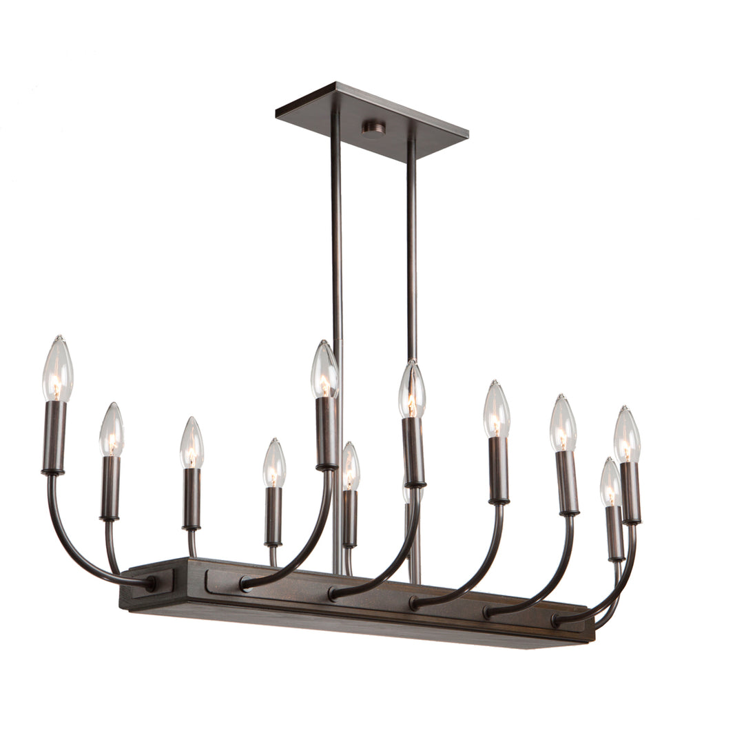 Artcraft Aberdeen AC11052BU Pendant Light - Brunito bronze & light wood