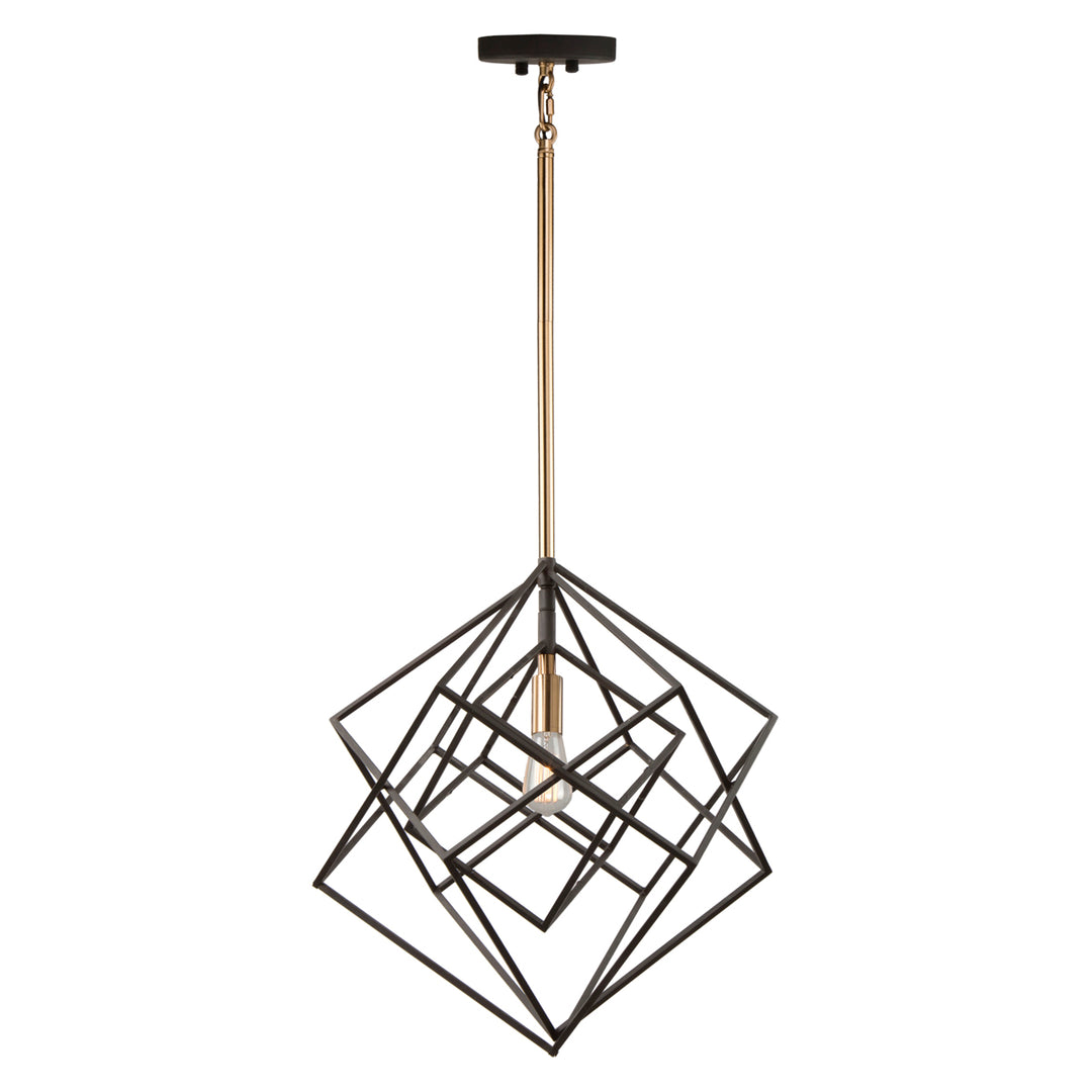 Artcraft Artistry AC11111 Pendant Light - Matte Black & Harvest Brass