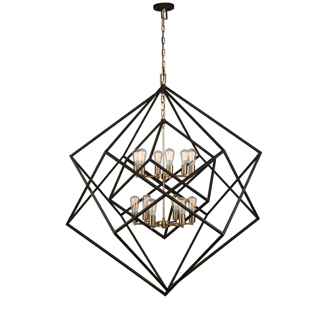 Artcraft Artistry AC11112 Pendant Light - Matte Black & Harvest Brass