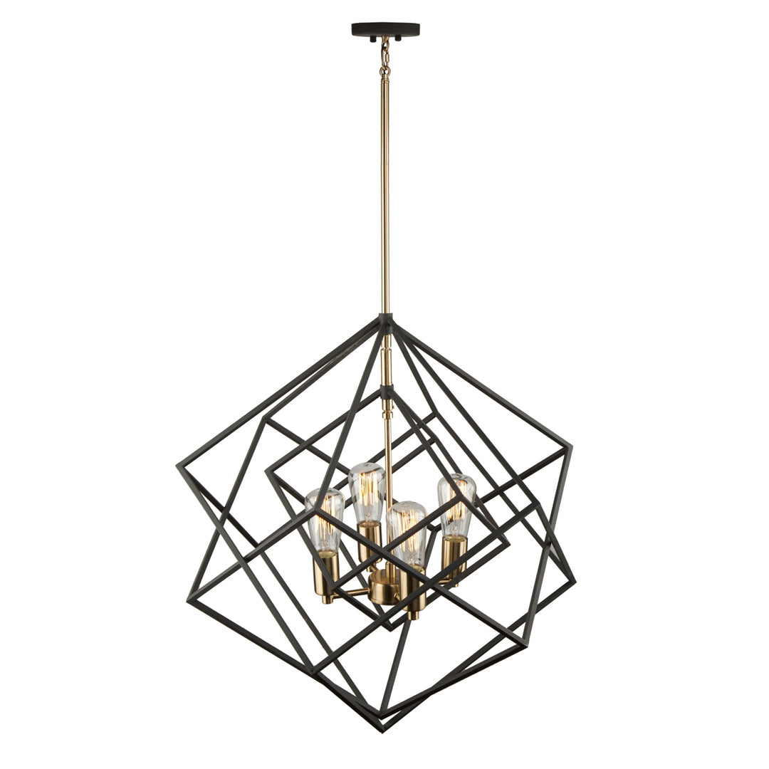 Artcraft Artistry AC11114 Pendant Light - Matte Black & Harvest Brass