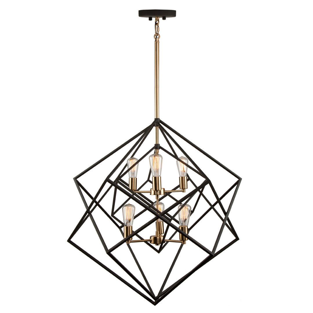 Artcraft Artistry AC11116 Pendant Light - Matte Black & Harvest Brass