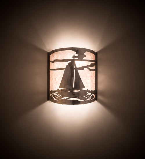 Meyda Tiffany Sailboat 82563 Wall Light - Steel