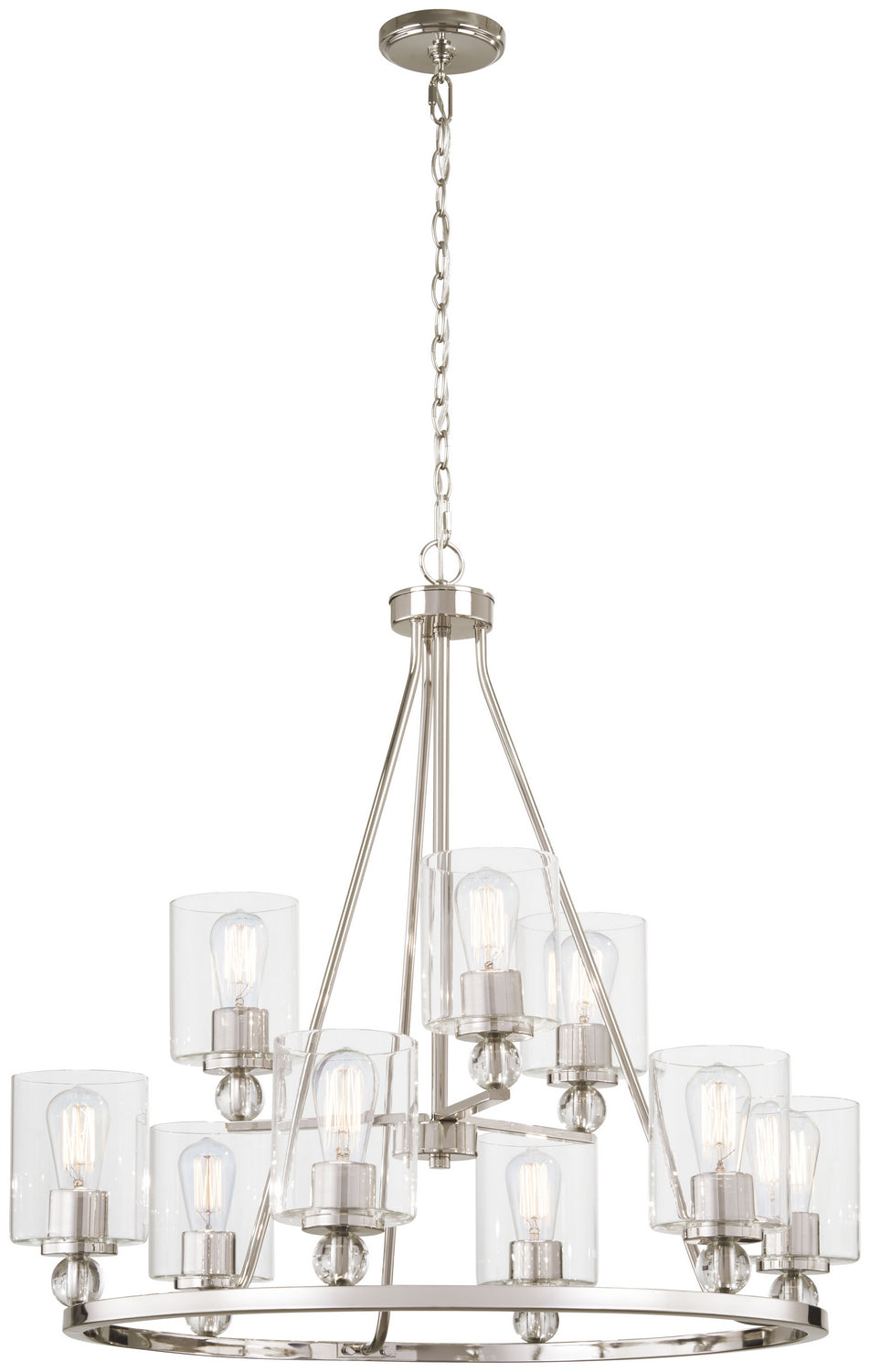 Minka-Lavery Studio 5 3079-613 Chandelier Light - Polished Nickel