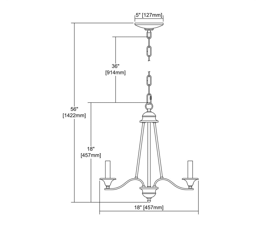 Elk Farmington CN110321 Chandelier Light - Oil Rubbed Bronze