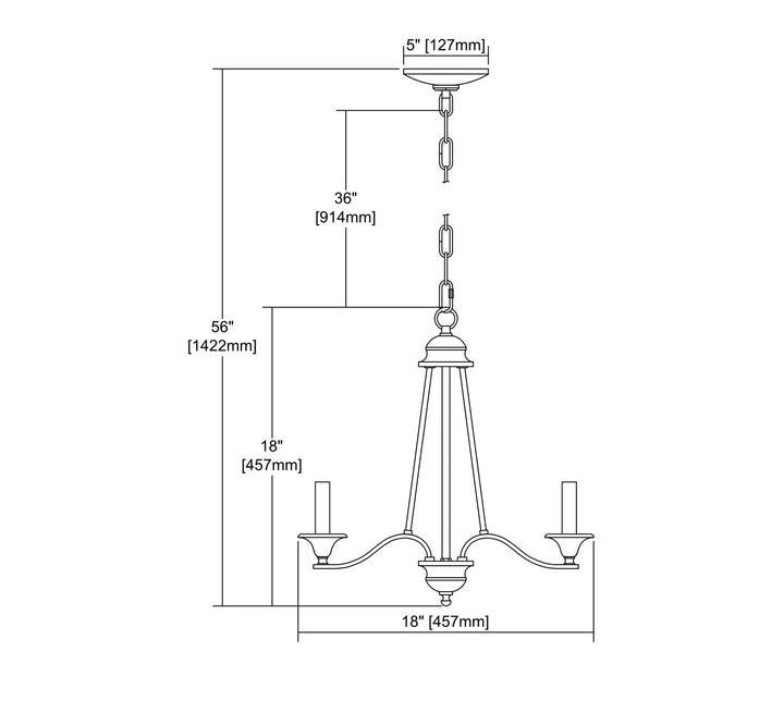 Elk Farmington CN110321 Chandelier Light - Oil Rubbed Bronze
