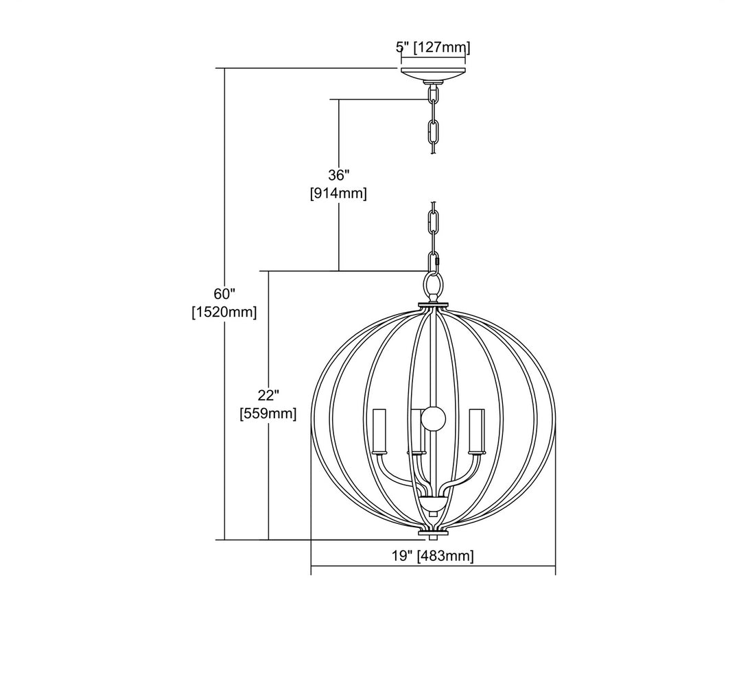 Elk Williamsport CN15752 Chandelier Light - Brushed Nickel