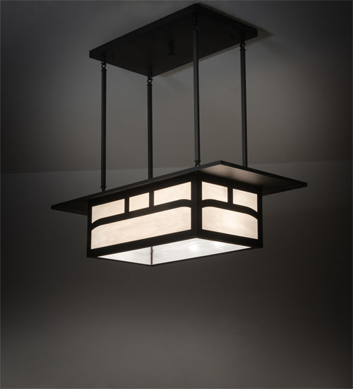 Meyda Tiffany Hyde Park 82507 Pendant Light - Craftsman Brown