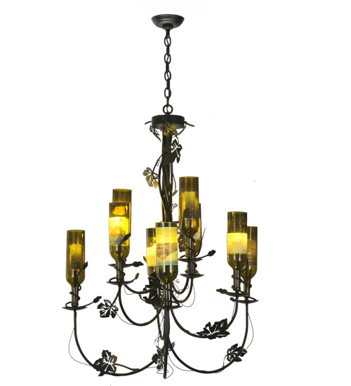 Meyda Tiffany Tuscan Vineyard 82695 Chandelier Light - Black