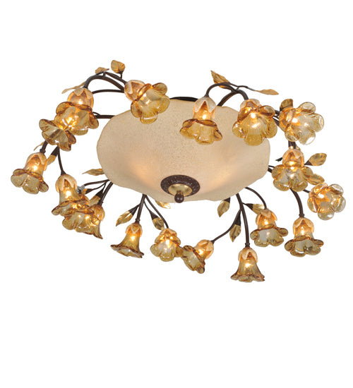 Meyda Tiffany Celestial Bouquet 82759 Ceiling Light - Mahogany Bronze