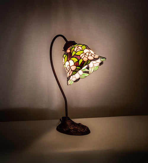 Meyda Tiffany Lighting 82790 Begonia One Light Mini Lamp Lamp Bronze / Dark