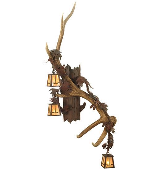 Meyda Tiffany Antlers 82835 Wall Light - Rust