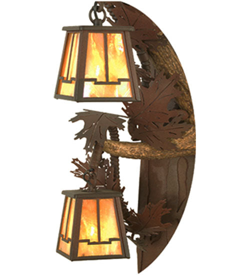 Meyda Tiffany Antlers 82835 Wall Light - Rust