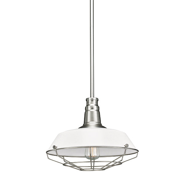 Russell 228-716/WH/BCH Pendant Light - Brushed Chrome