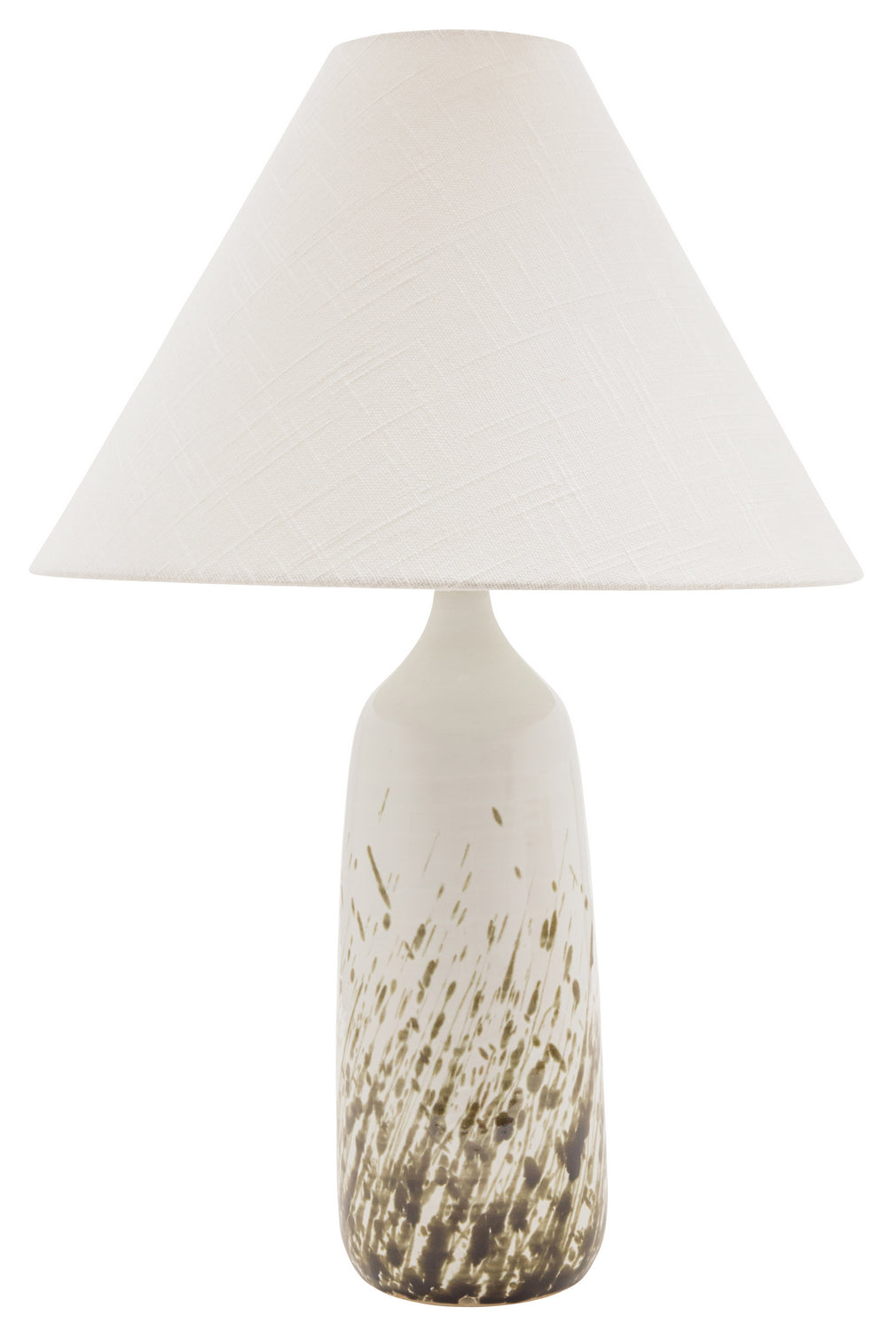 House Of Troy Lighting GS100-DWG  Scatchard Lamp Decorated White Gloss