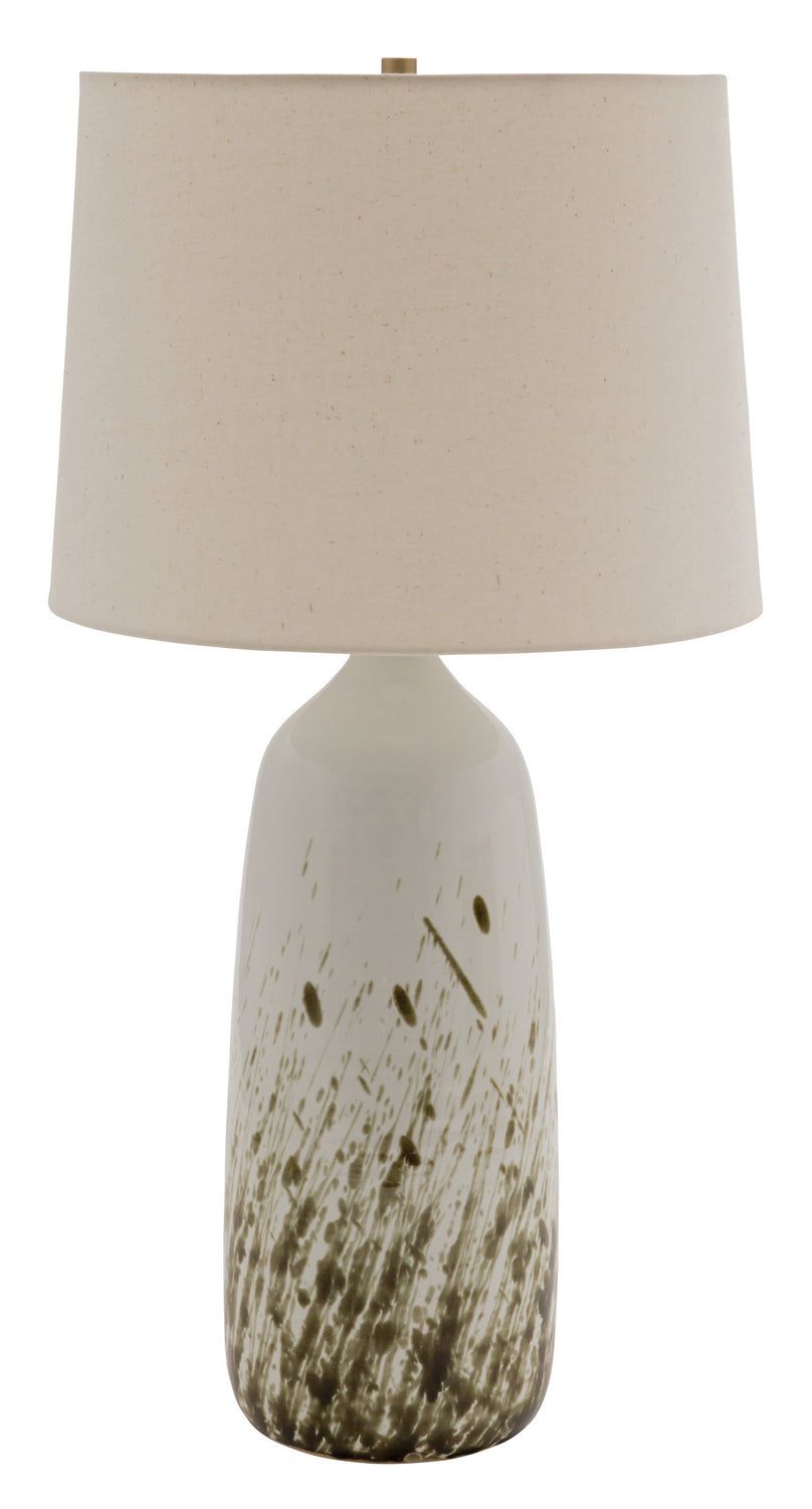 House Of Troy Lighting GS101-DWG  Scatchard Lamp Decorated White Gloss