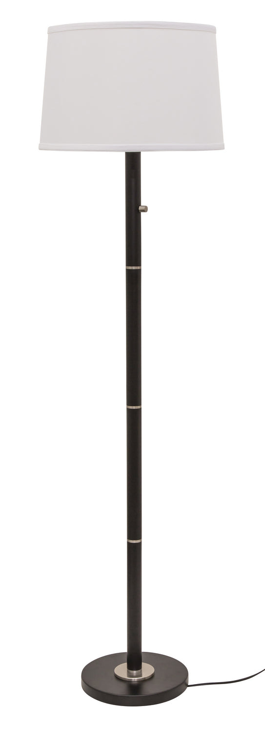 House Of Troy Lighting RU703-BLK  Rupert Lamp Black With Satin Nickel Accents