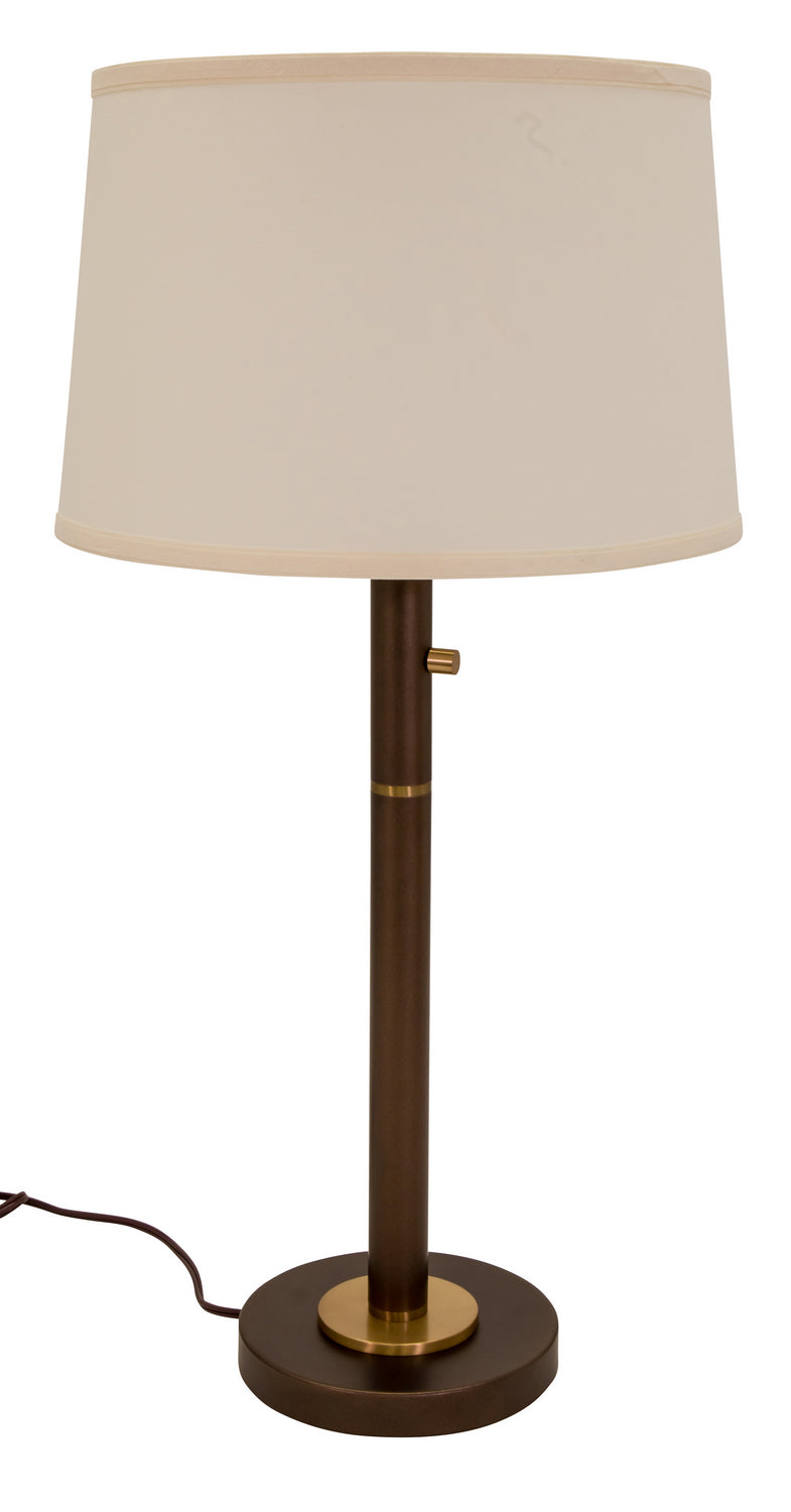 House Of Troy Lighting RU750-CHB  Rupert Lamp Chestnut Bronze With Weathered Brass Accents